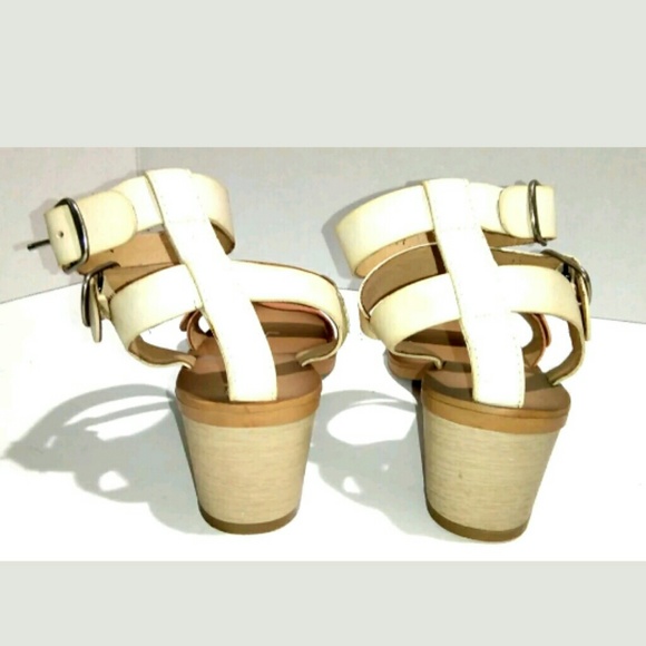 LUCKY BRAND 8M Tan Pink White Leather Sandal - Picture 5 of 8